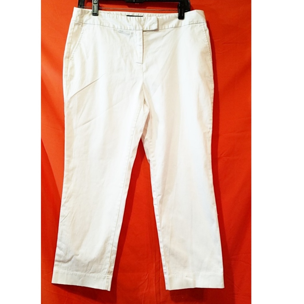 White crop pants size 8